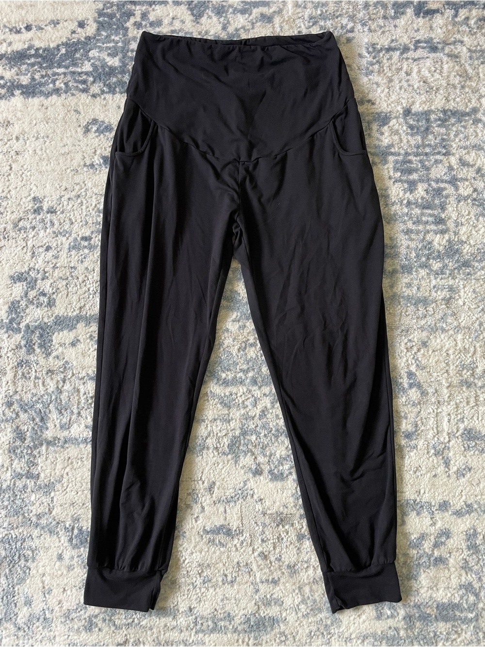 Black Maternity/Active Jogger Pants with Pockets